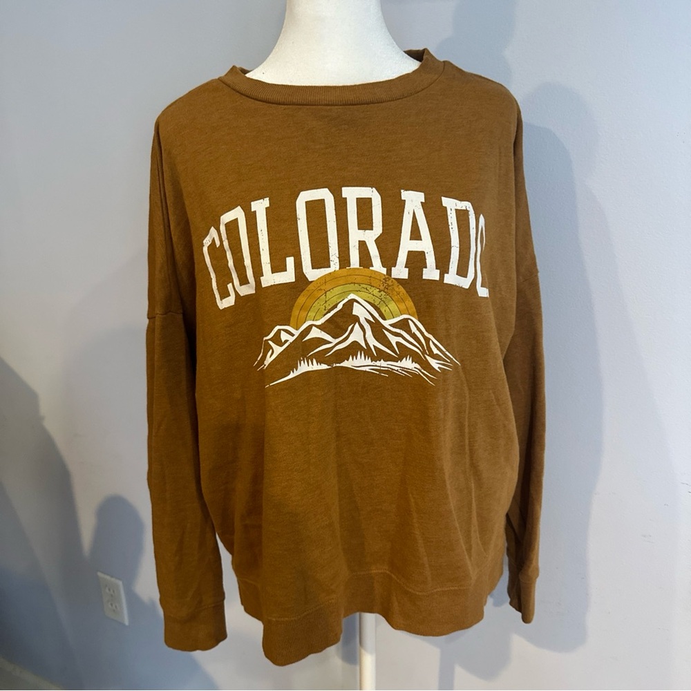 Colsie Brown Colorado Sweatshirt